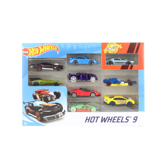 Sada Hot wheels autíčka 9 ks                    