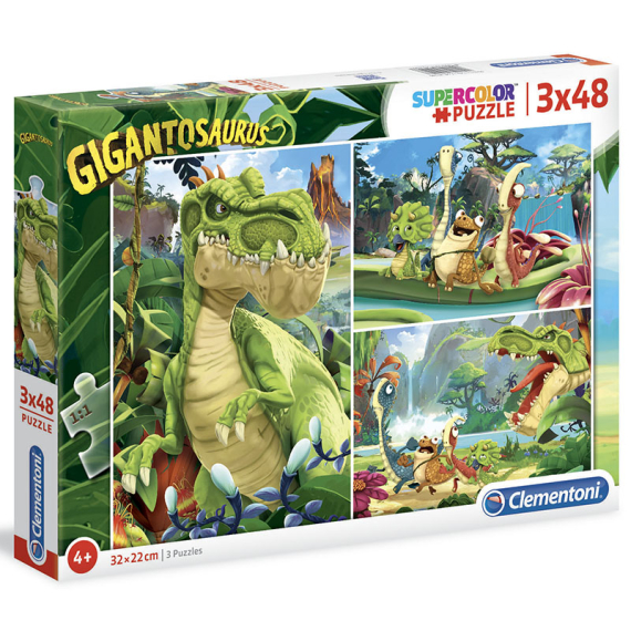 Puzzle Gigantosaurus 3x48 dílků                    