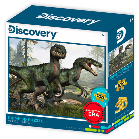 Puzzle 3D Velociraptor 100 dílků                    