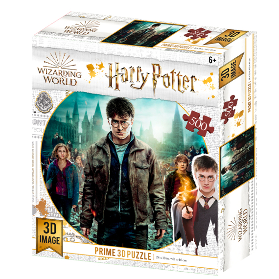 Puzzle 3D Harry, Hermiona a Ron 500 dílků                    