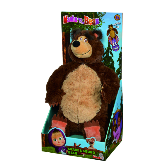 Máša a medvěd Medvěd Míša Shake &amp; Sound, 43 cm                    