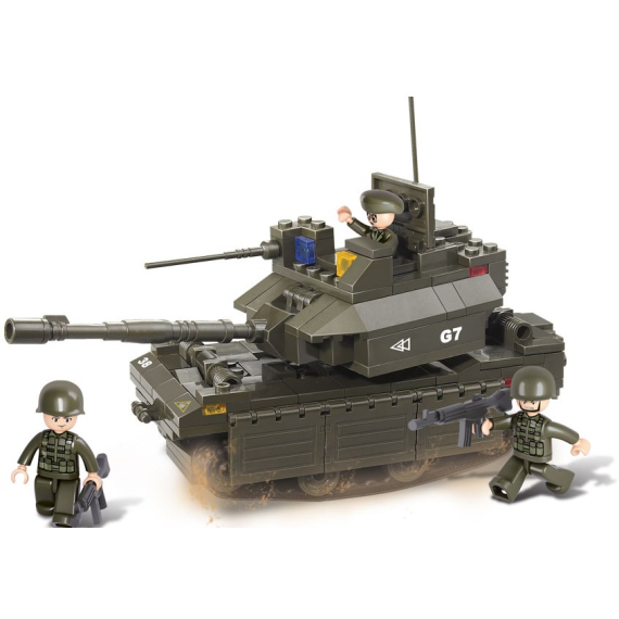 Stavebnice Vojáci - tank M1A2 Abrams, 219 dílků                    