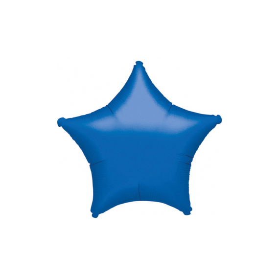 Foliový balón hvězda 48 cm, modrá metallic                    