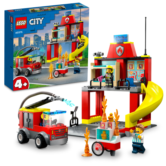 E-shop LEGO® City 60375 Hasičská stanice a auto hasičů