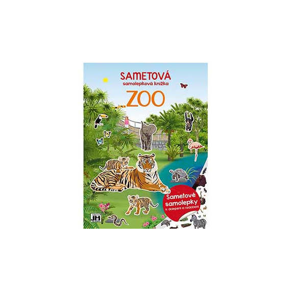 Sametová samolepková knížka/ Zoo                    