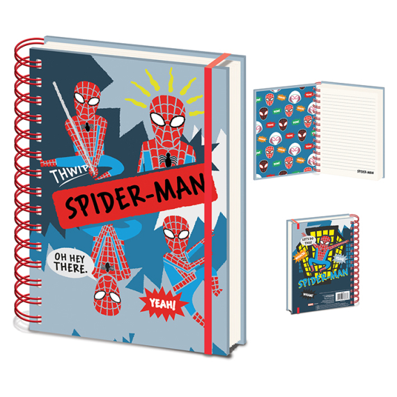 Blok A5 kroužkový Spiderman Sketch                    
