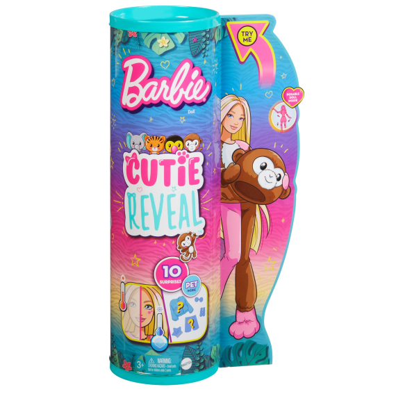 Barbie cutie reveal Barbie džungle - opice                    