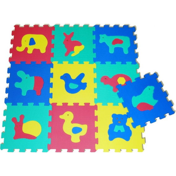 E-shop Měkké bloky čtverce zvířata 30 cm 10ks/set