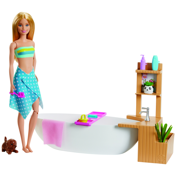 Barbie wellness panenka v lázních herní set                    
