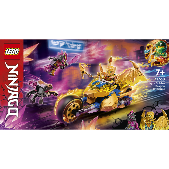 E-shop LEGO® NINJAGO® 71768 Jayova zlatá dračí motorka