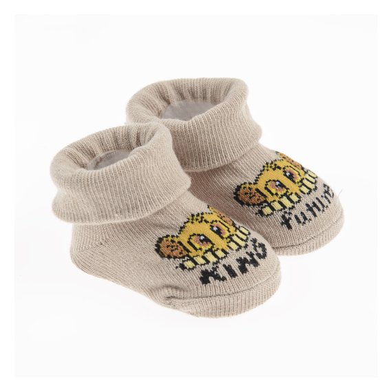 Novorozenecké ponožky Lví král- béžové                    