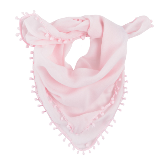Dívčí šátek- světle růžový                    