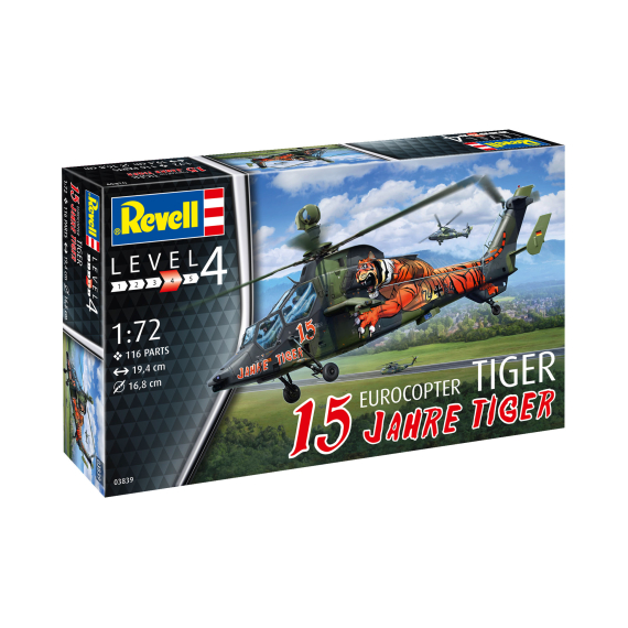 &quot;Plastic ModelKit vrtulník 03839 - Eurocopter Tiger - &quot;&quot;15 Y                    