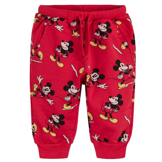 Sportovní kalhoty Mickey Mouse- červené                    