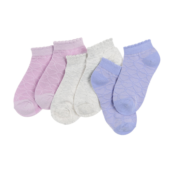 Kotníkové ponožky 3 ks- více barev                    