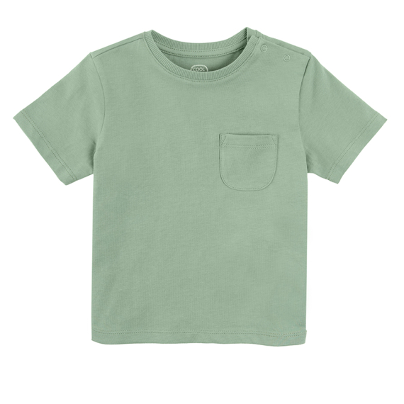 Basic tričko s krátkým rukávem- zelené                    