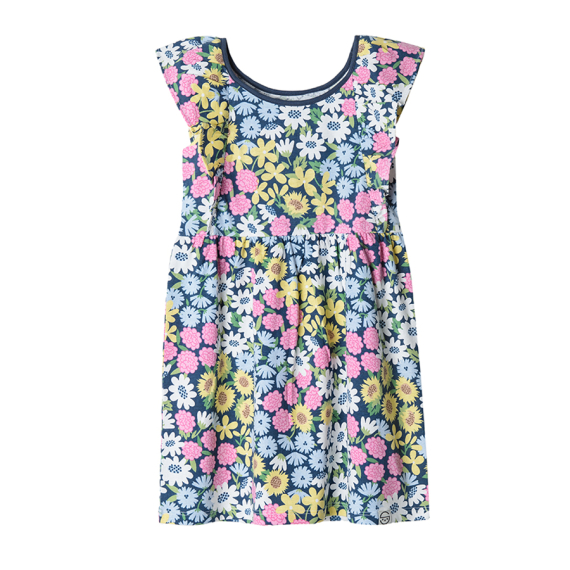 E-shop Květinové šaty s krátkým rukávem- více barev - 122 MIX