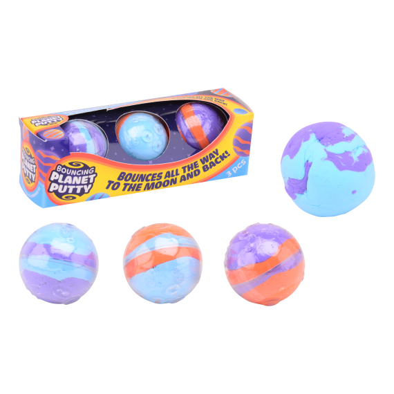 Skákací pěnové míčky Planety 3 ks                    