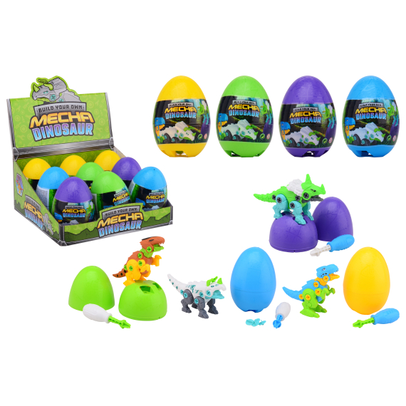 Vajíčko s překvapením - stavebnice mechanického dinosaura                    