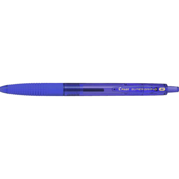 PILOT SuperGrip-G M, kuličkové pero, stiskací fialová                    