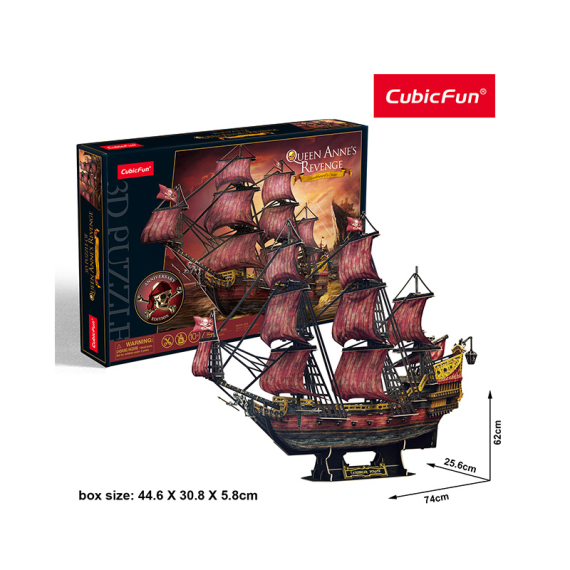 Puzzle 3D Queen Anne’s Revenge - 391 dílků                    