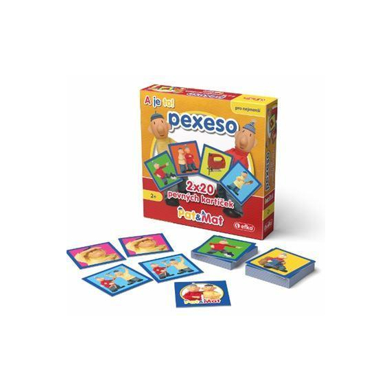 Pexeso v krabičce 2x20 Pat a Mat                    