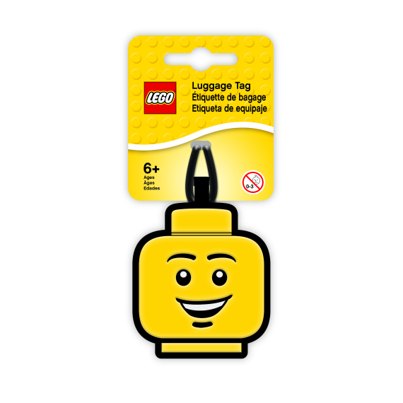 Lego Iconic Jmenovka na zavazadlo - Hlava kluka                    