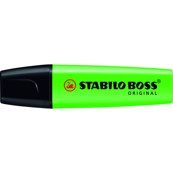 Zvýrazňovač - STABILO BOSS ORIGINAL - 1 ks - zelená                    