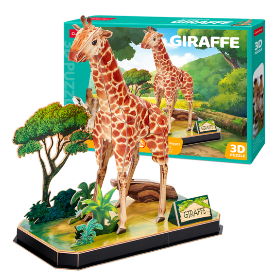 E-shop Puzzle 3D Zvířecí kamarádi Žirafa - 43 dílků