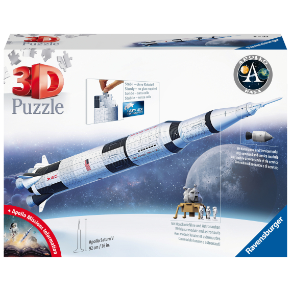 E-shop Puzzle 3D Vesmírná raketa Saturn V 432 dílků