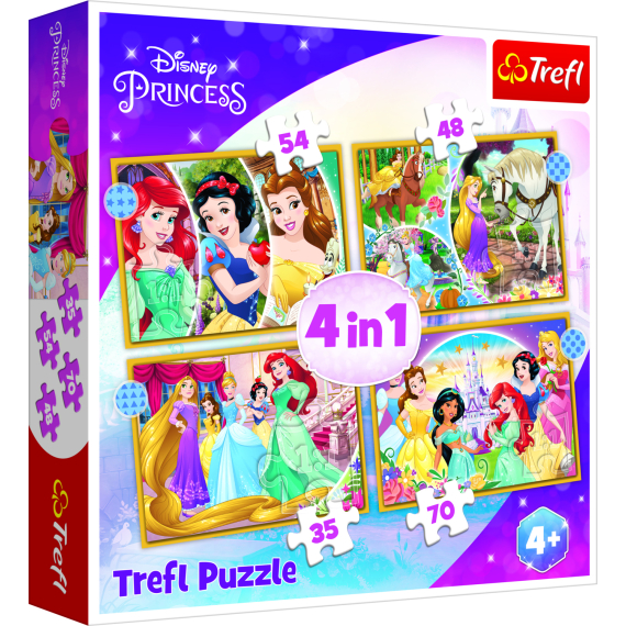 Puzzle Princezny 4v1                    
