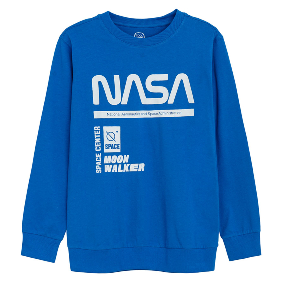 E-shop Mikina NASA- modrá - 134 DARK BLUE