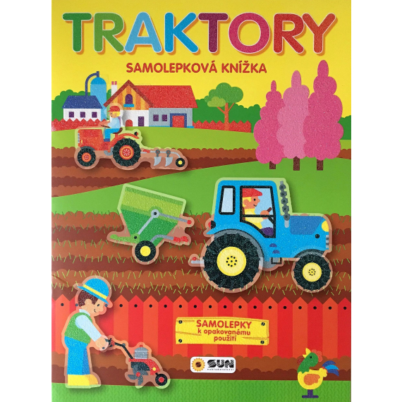 E-shop Traktory - samolepková knížka pro opak. lepení