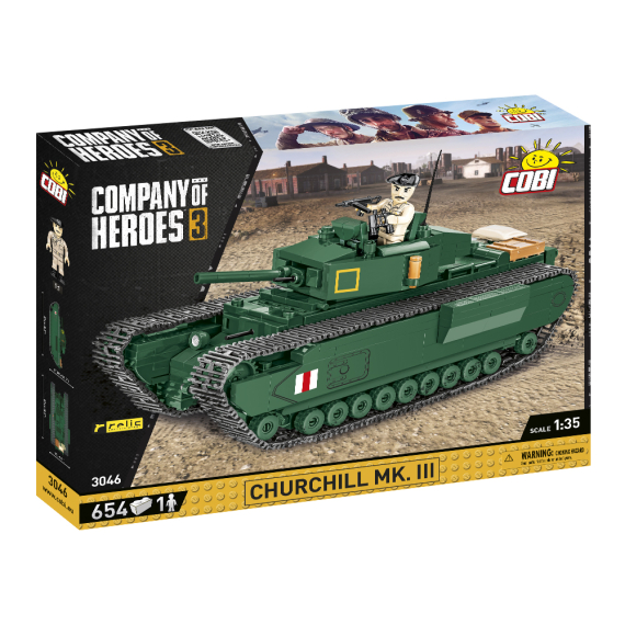 Churchill Mk. III, 1:35, 654 k, 1 figurka                    