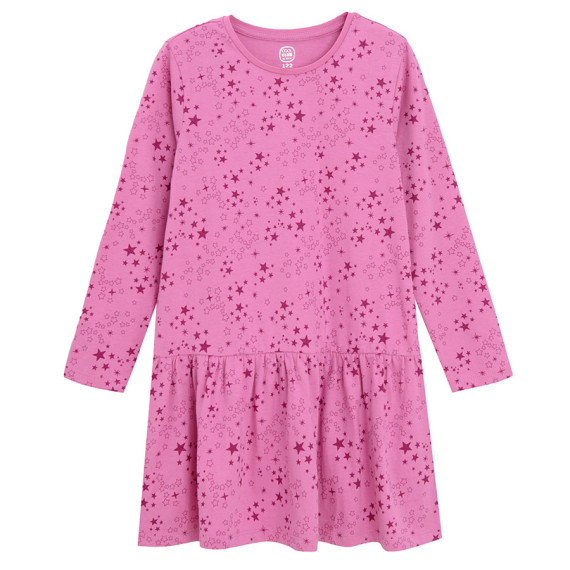 E-shop Šaty s dlouhým rukávem- růžové - 98 PINK