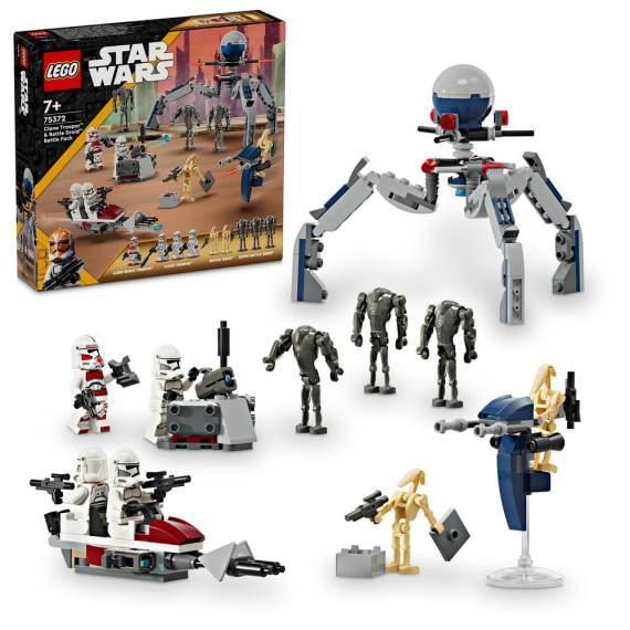 E-shop LEGO® Star Wars™ 75372 Bitevní balíček klonového vojáka a bitevního droida