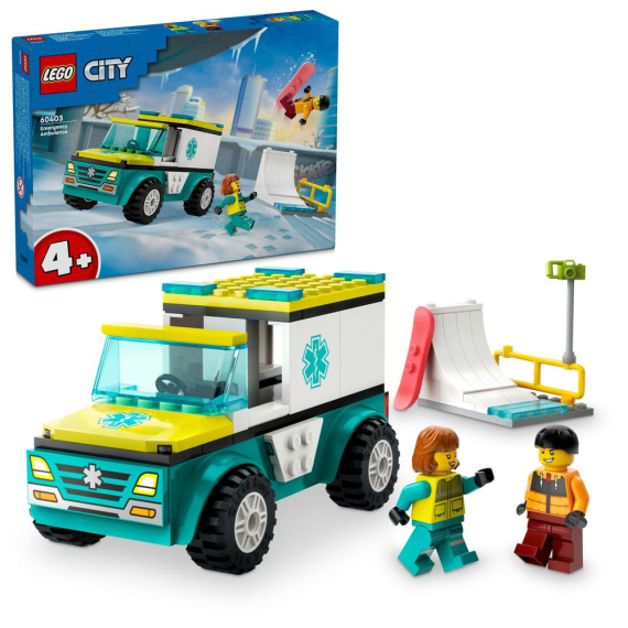 E-shop LEGO® City 60403 Sanitka a snowboardista