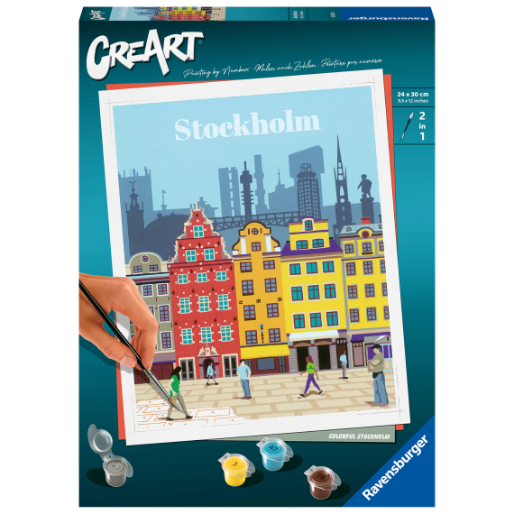 Malování podle čísel CreArt Trendy města: Stockholm                    