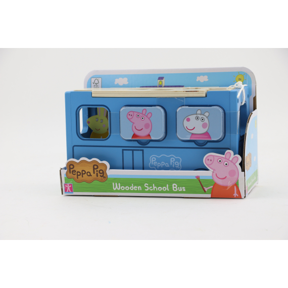 Dřevěný školní autobus Prasátko Peppa                    