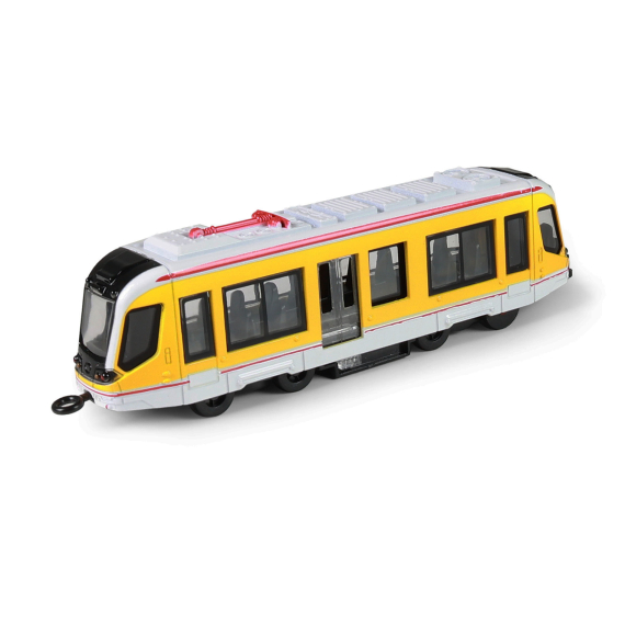 E-shop Kovová tramvaj žlutá 20 cm
