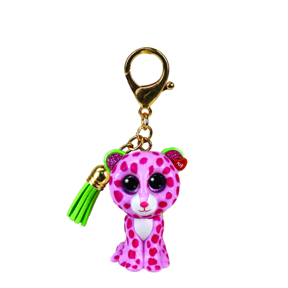 Mini Boos clip Glamour - růžový leopard                    