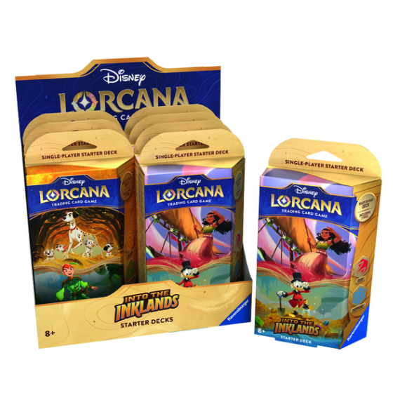Disney Lorcana: Into the Inklands - Starter Deck Amber &amp; Emerald/Ruby &amp; Sapphire                    