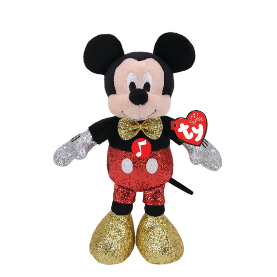 Beanie Babies Mickey, 20 cm - se zvukem                    