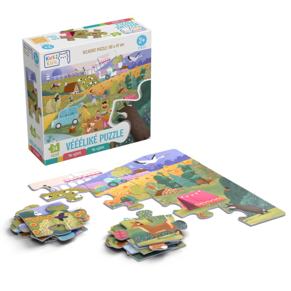 KukiKuk - Véééliké puzzle Na výletě                    