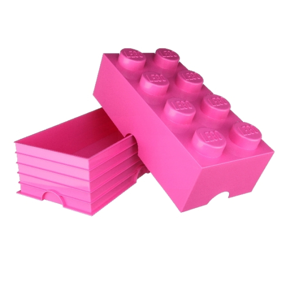 LEGO úložný box 250 x 500 x 180 mm - růžová                    