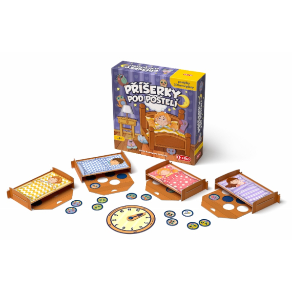 Příšerky pod postelí - dětská postřehová hra                    