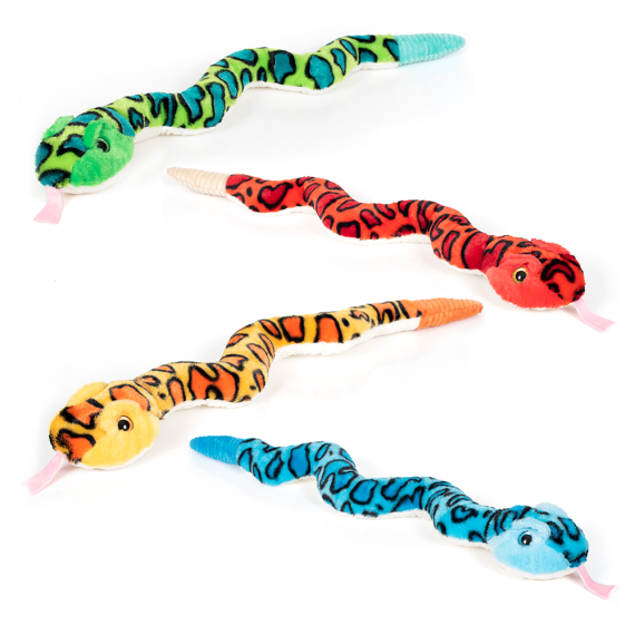 Plyšový had chřestýš se zvukem 80 cm                    
