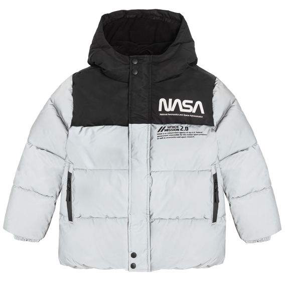 Reflexní zeteplená bunda NASA- stříbrná                    