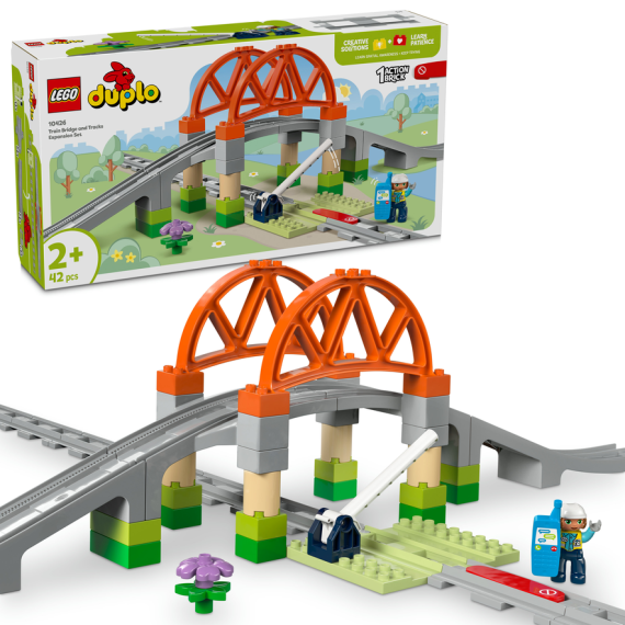 LEGO® DUPLO® 10426 Železniční most a koleje – rozšiřující sada                    
