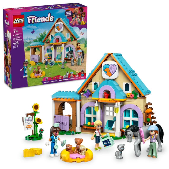 LEGO® Friends 42651 Veterinární klinika pro koně a domácí mazlíčky                    